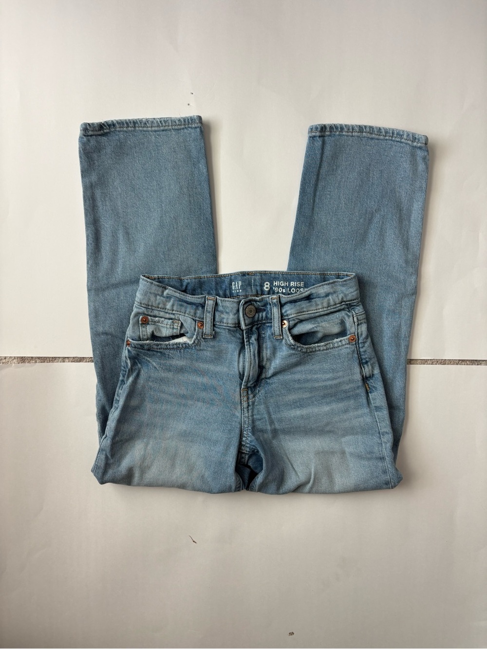 GAP high rise 90s loose jeans for kids